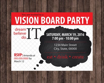 Vision Board Invitations Template 5