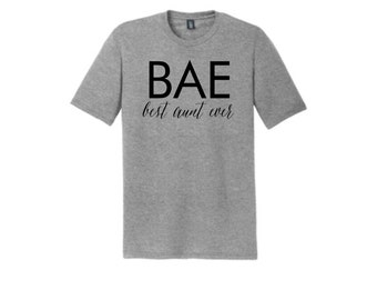 BAE Best Aunt Ever Grey Soft Grey Tee Gifts for Sister or Aunt Funny Tanks