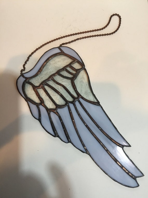 Beautiful stained glass angel wing by Artifex5 on Etsy