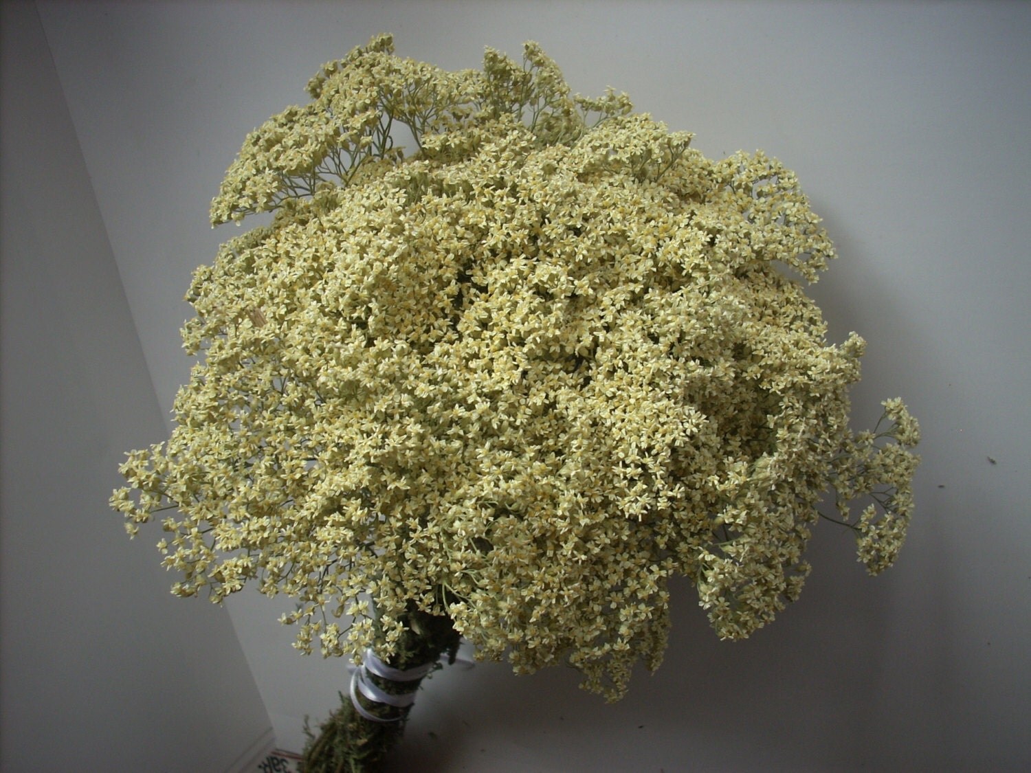 Rustic Dried Flower Bouquet Yarrow Wild Herb Bunch Rustic