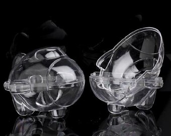 Bath Bomb Fizzies Jumbo Jet Airplan Or Race Car Shape 4" x 3.5" x 3" Acrylic Mold Set