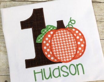 Pumpkin birthday outfit - Fall birthday shirt - 1st birthday outfit boys - First birthday shirt for boys - Pumpkin first birthday