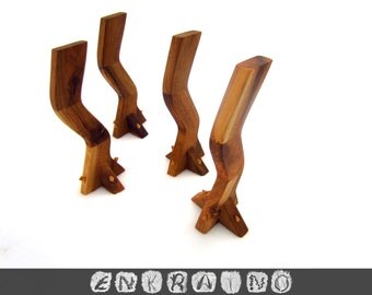 WALNUT Coffee table LEGS/Wood table legs/Table base/Handmade/Coffee table modern/Rustic/Table legs/Wooden Table legs/Walnut Table/Furniture