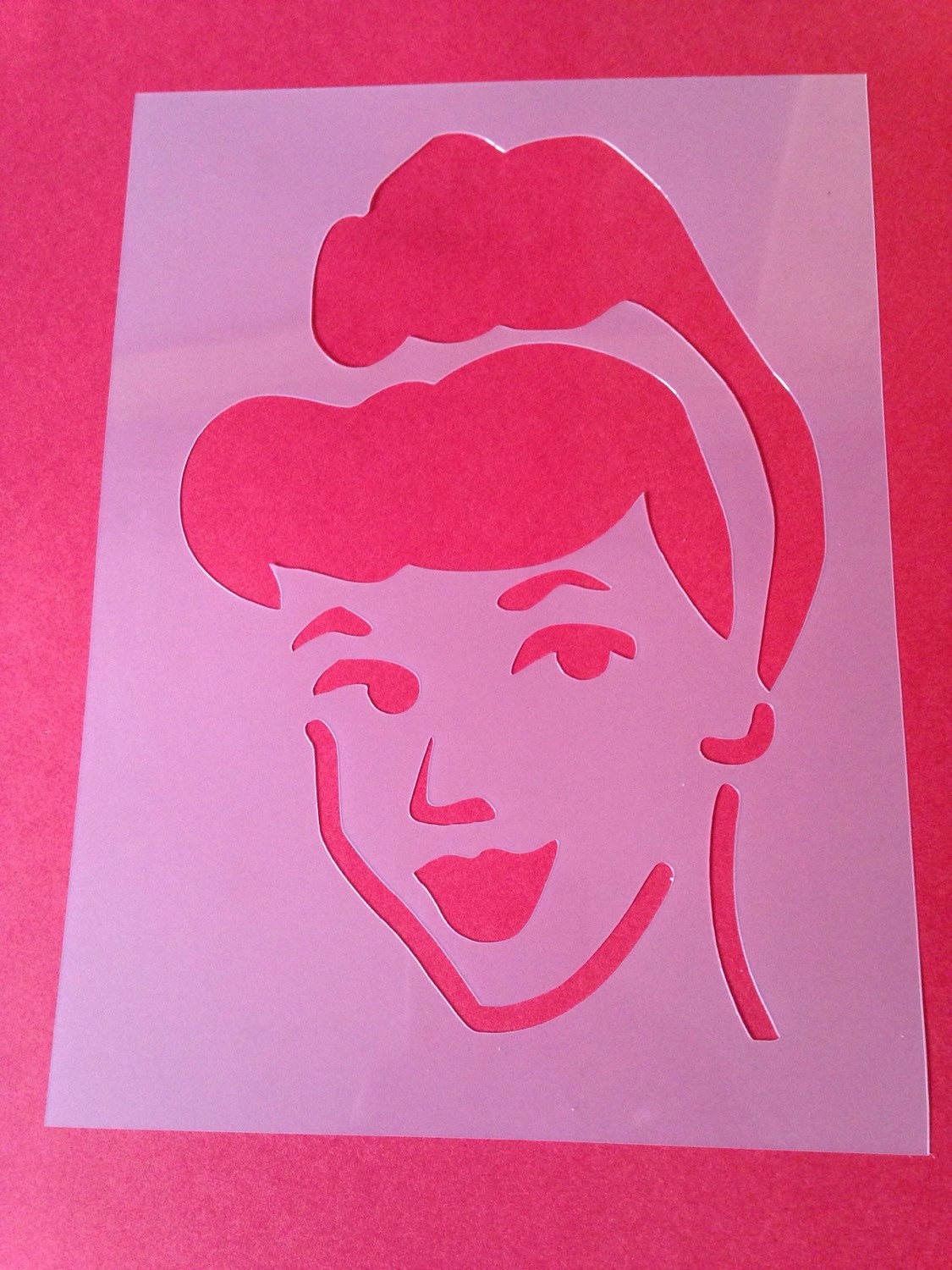 disney princess cinderella stencil craft silhouette by stencilfish