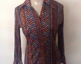 1970's Polyester Disco Shirt