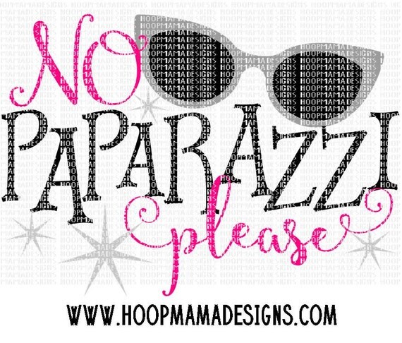 Download No Paparazzi Please SVG DXF eps and png Files for Cutting
