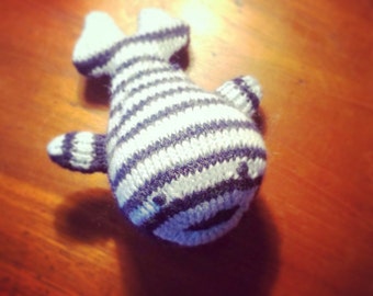 CUTE baby gift, Knitted plush, Wale, BABY soft toy, Cuddly Animal, French handmade cuddly toy, Baleine, animal en peluche, Cute baby gift!