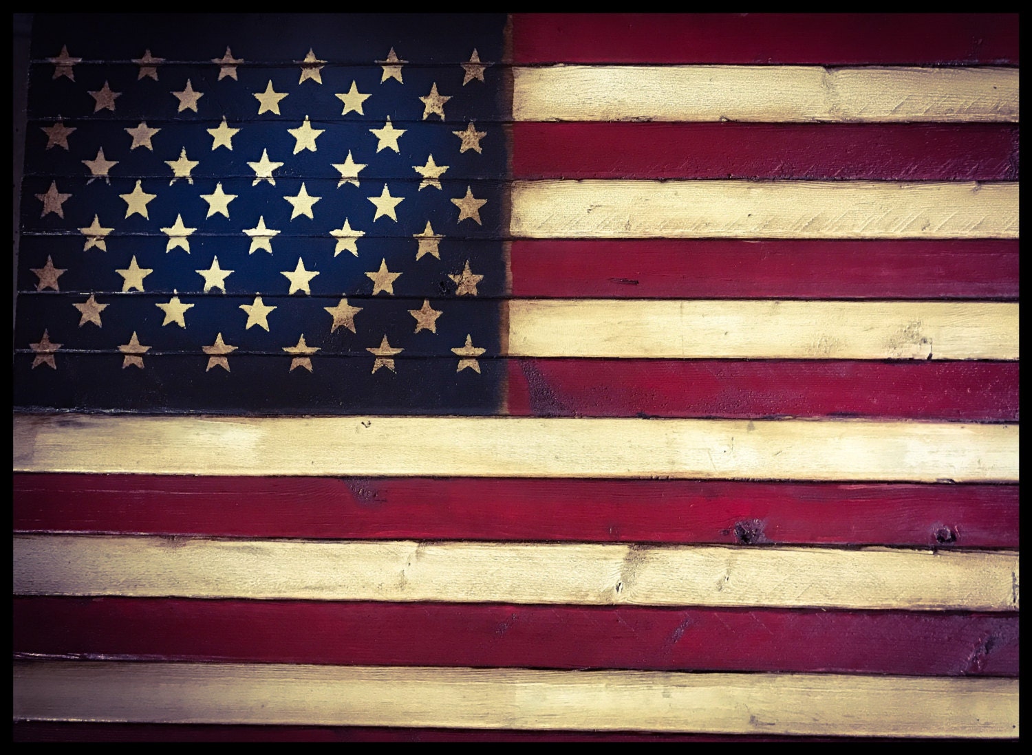 Rustic American Flag American Flag American by AmericanFlagShop