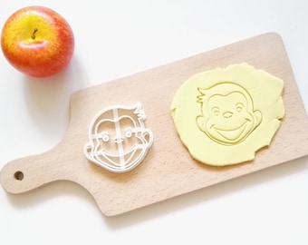 Curious George Cookie Cutter / Made From Biodegradable Material / Brand New / Party Favor Kids Birthday Baby Shower Cake Topper