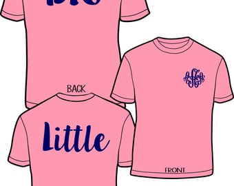 big and little sister shirts sorority