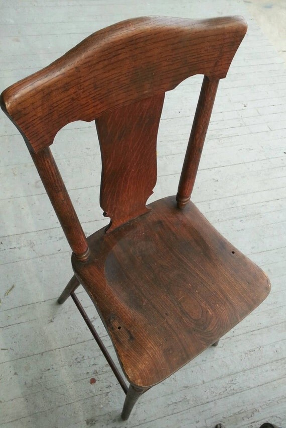 Sale Rustic chairVintage chair solid oak chair child's