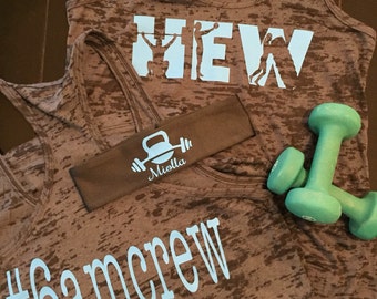 Custom Workout Tank, Burnout Tank