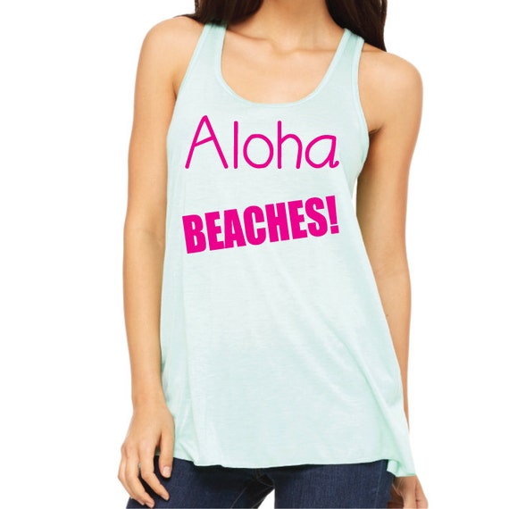 Aloha Beaches Funny Tank Top. Honeymoon Women's Vest. by SoPinkUK