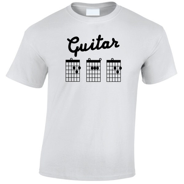 Guitar D A D T-Shirt. Cool Guitarist Chord Tab by TShirtGenerators