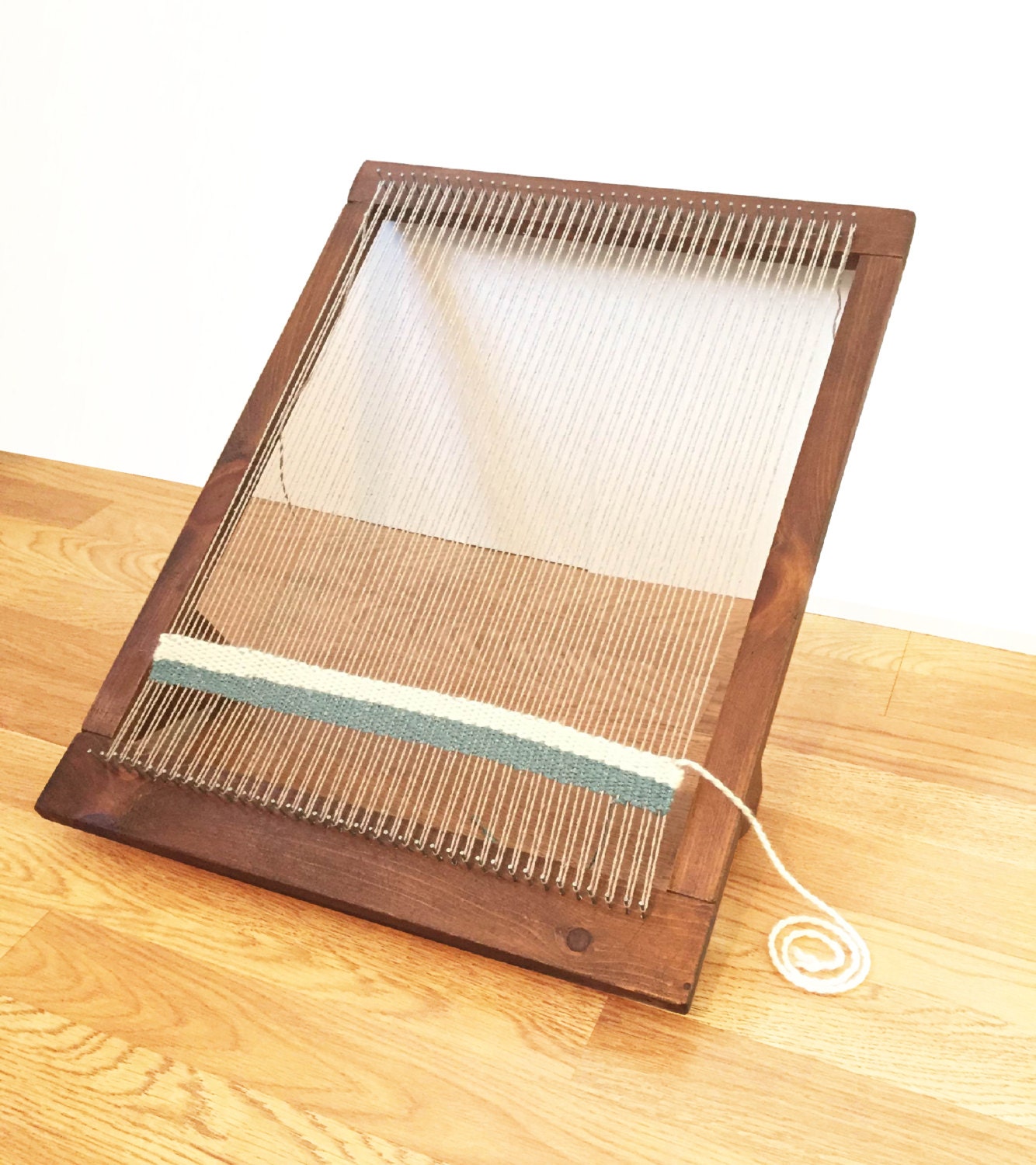 Weaving Loom Loom Handmade Loom frame loom by WoodandSpoolStudio