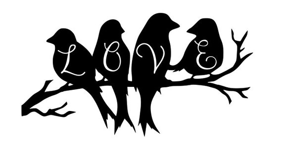 Love Birds SVG/DXF file
