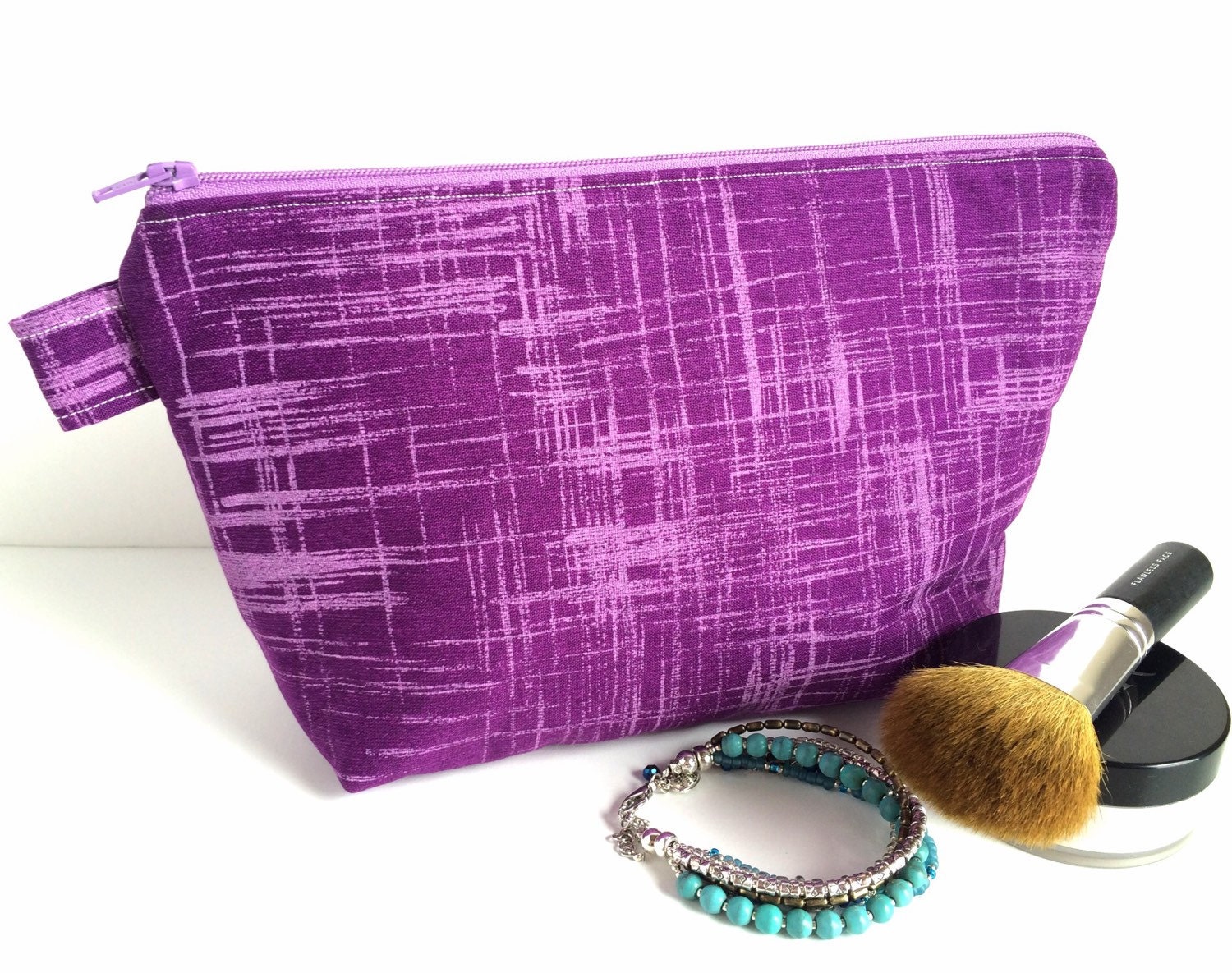 Purple Makeup Bag Large Makeup Bag Large Cosmetic Bag
