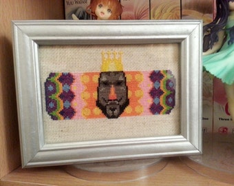 King Of All Cosmos - Framed Cross Stitch!