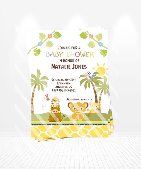 Simba And Nala Baby Shower Invitations 10