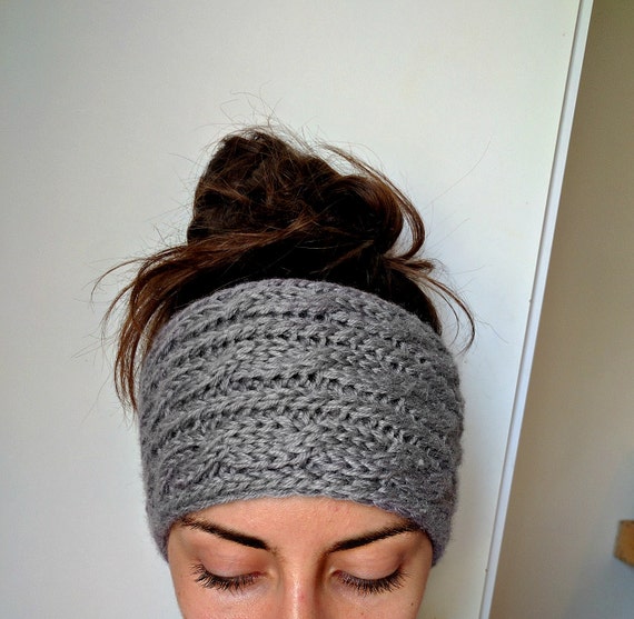 Chunky Cable Knit Ear Warmer Pattern, Knitting Patterns ...