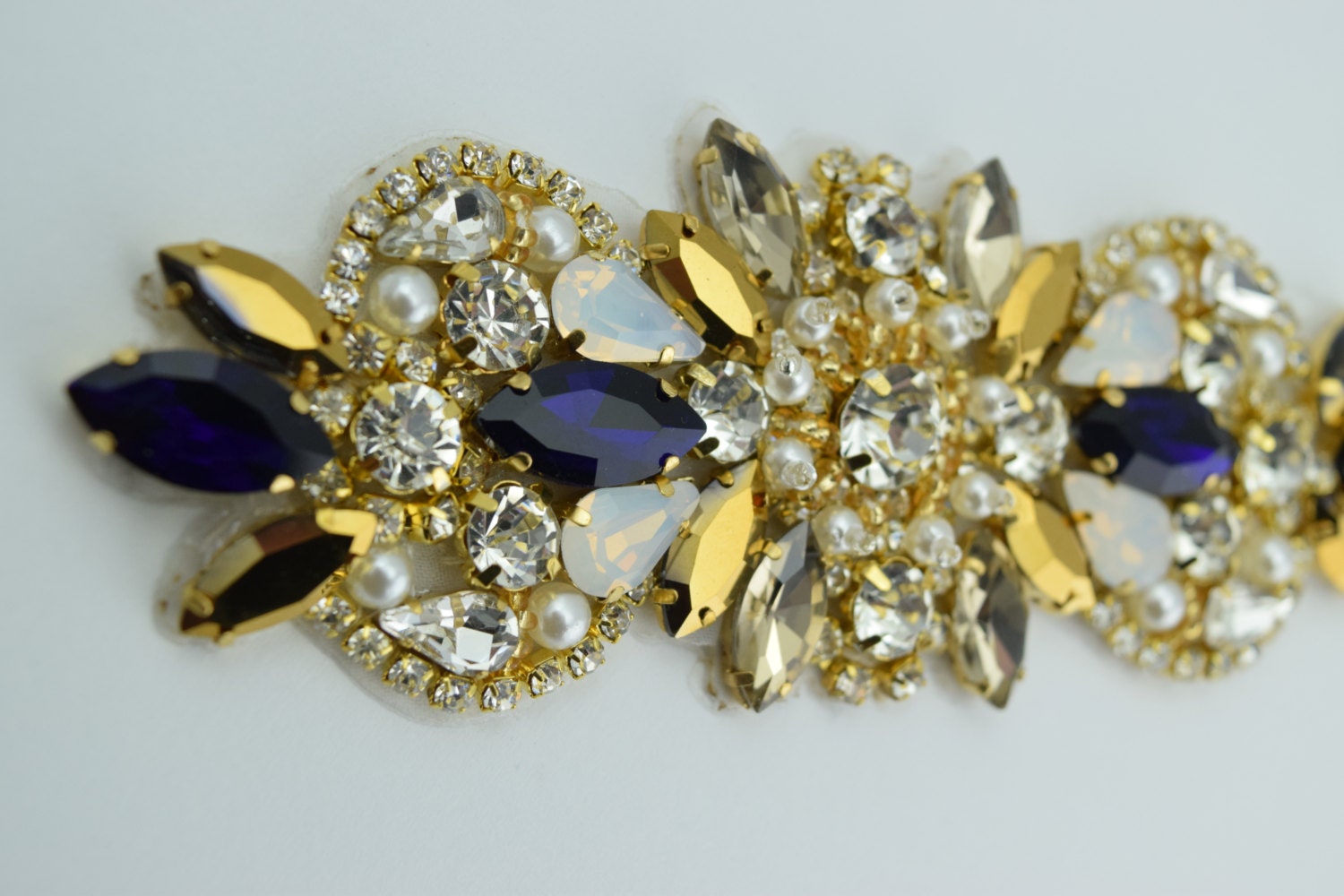 Gold Applique Wholesale Bridal Trim Gold and by CrystalTrimming