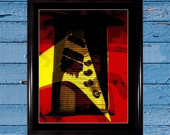 Plug In Tune Up Rock Out, Art Poster