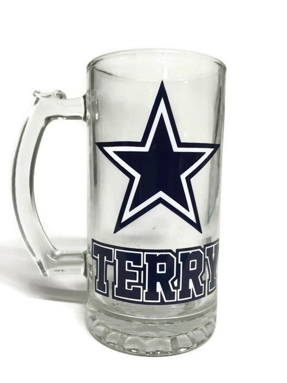 Personalized beer mug Dallas Cowboys Gift
