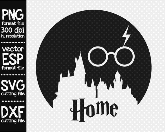 Download Harry Hogwarts castle home clipart SVG cutting by ...