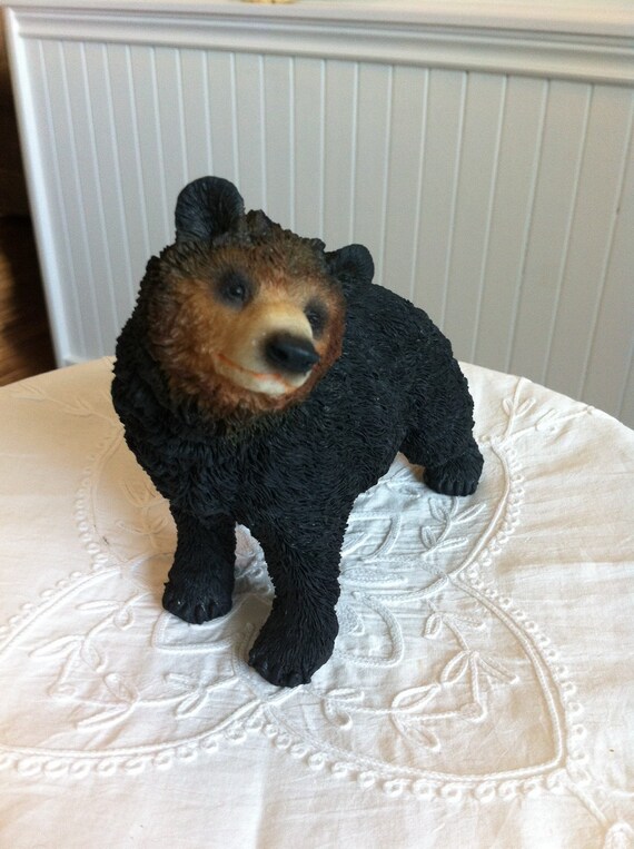 Vintage Bear Figurine American Black Bear Made of