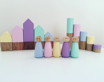 Peg Dolls Handpainted