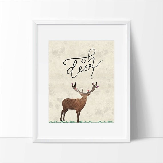 Oh Deer Print Art Oh Deer Quote Oh Deer by PrintableHaven on Etsy