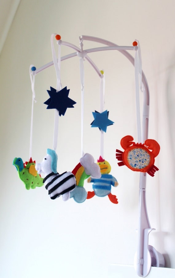 Felt Boy Mobiles Boys Baby Mobile Modern Nursery Decor Boy