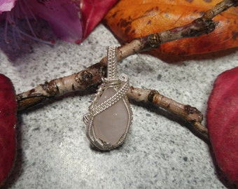 rose quartz pendant bead rose quartz pendant bead