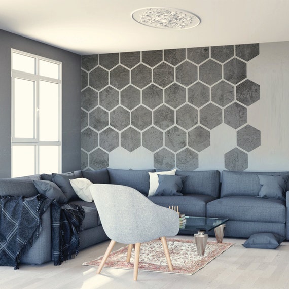Removable Concrete Self Adhesive Wall Decal