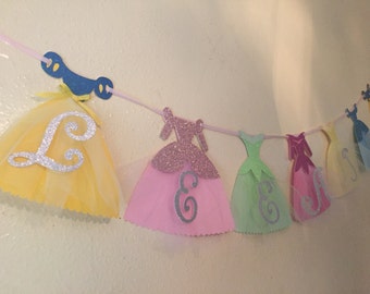Disney Princess Dress Banner
