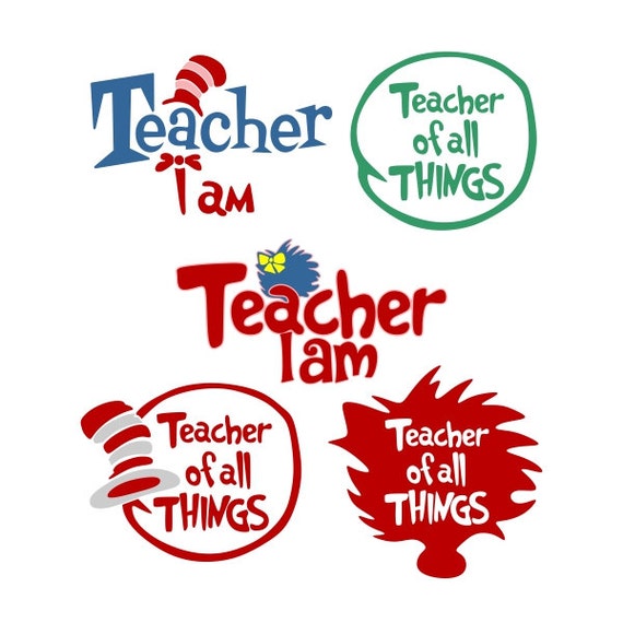 Teacher Cuttable Design SVG DXF EPS use with Silhouette
