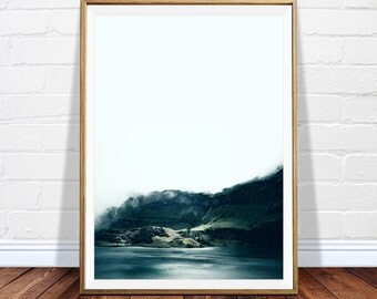Printable modern art print - nature print - minimalist print - designer wall art - printable forest print - green print - INSTANT DOWNLOAD