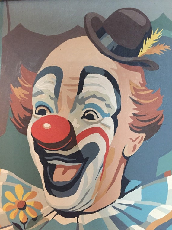 clown paint by numbers