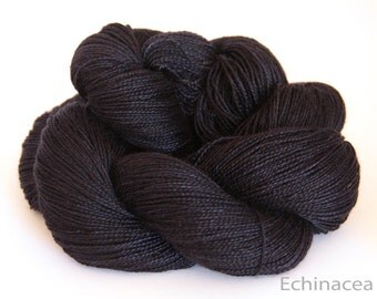 Swiss spun silk and Royal Alpaca, luxury lace weight yarn, Dreams of a Starry Night, Hand dyed, 100gms