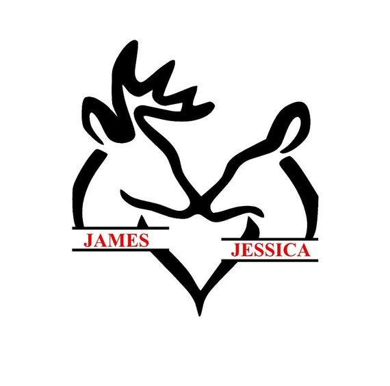split browning deers in love SVG studio files by OhThisDigitalFun