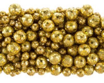 Gold Glitter Foam Balls, vase fillers, decorative balls, small balls, glitter balls, wedding decor