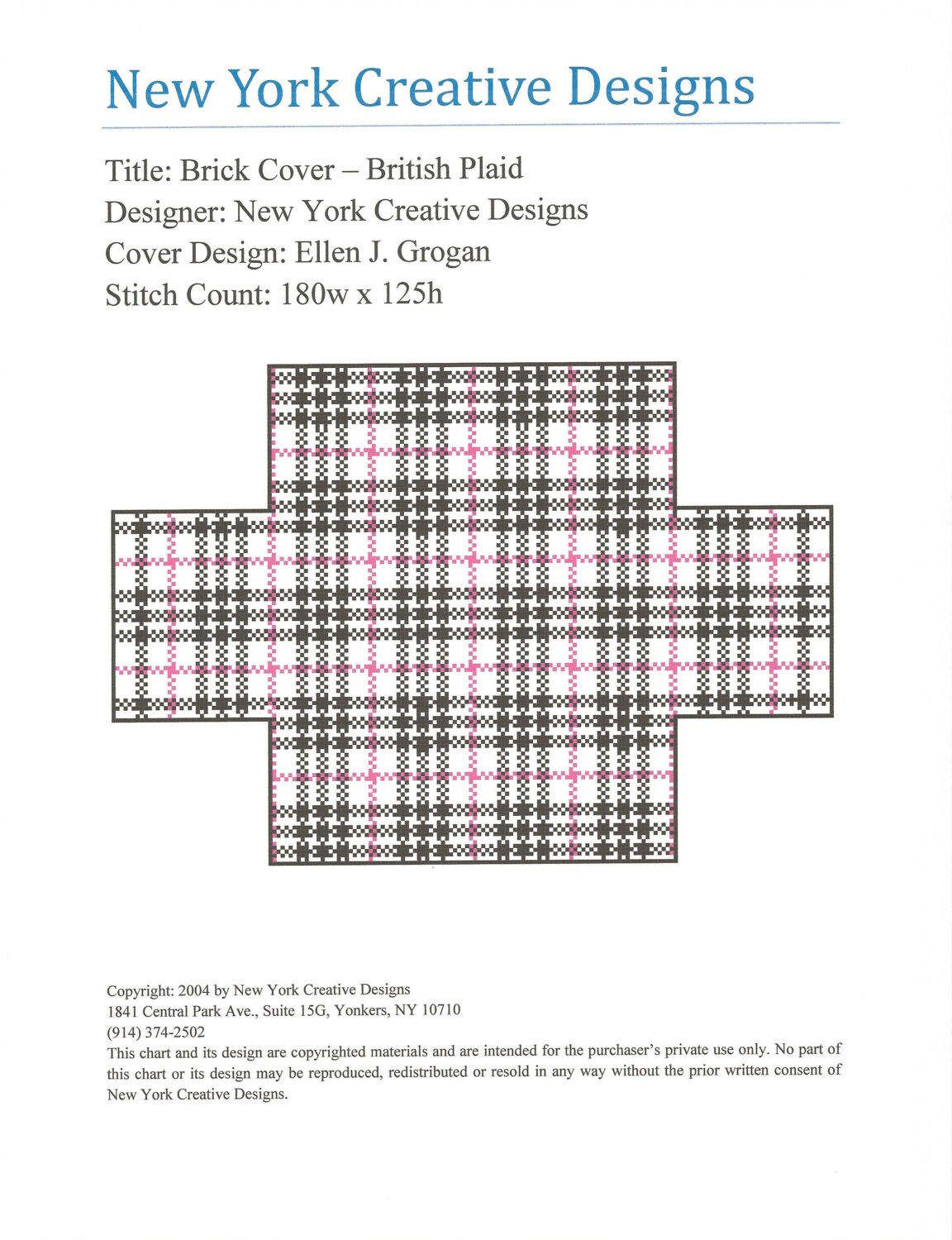 Needlepoint Brick Cover Door Stop British by NYCreativeDesigns