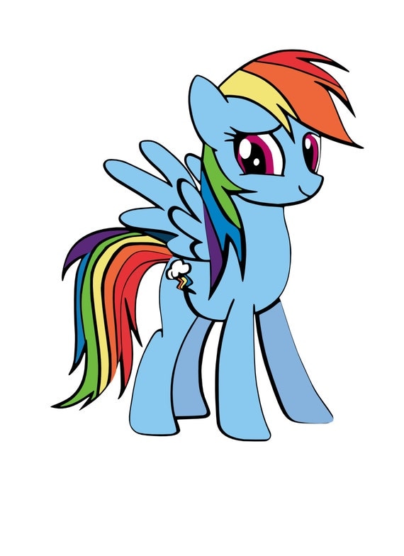 Download My Little Pony Rainbow Dash SVG Instant Download by ...