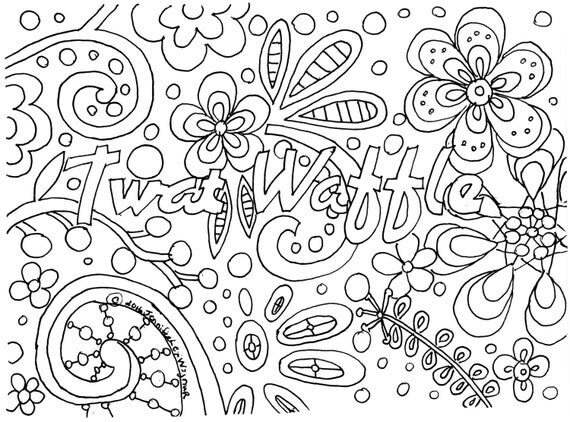 twat waffle coloring page