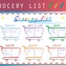 grocery list printable printable shopping list grocery