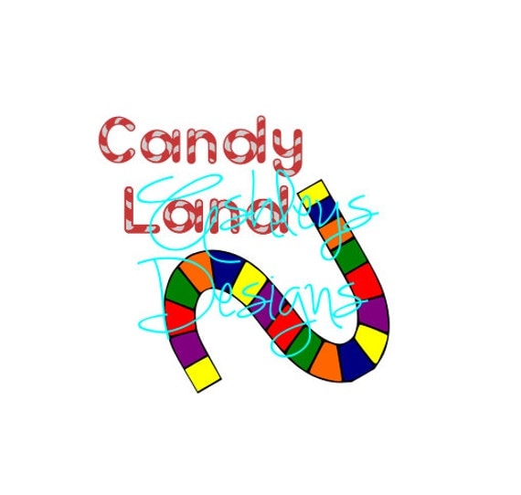 Candy Land Logo Board game SVG File by TheSVGcorner on Etsy