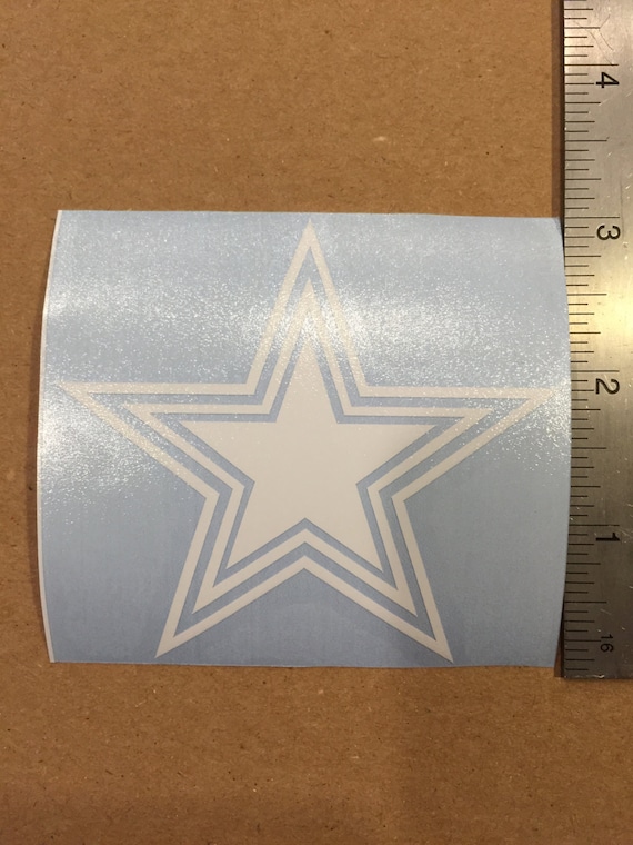 Dallas Cowboys Star Vinyl Decal 3 Inches