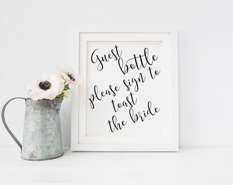 Items similar to Toast the Bride Bridal Shower Design (DIY Printable ...