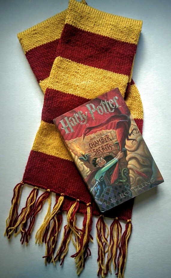 Harry Potter Scarf Hogwarts House Scarf ALL by NinjaB34RKnits