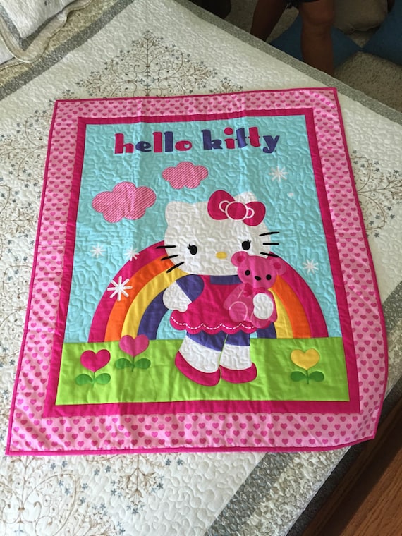 Hello Kitty Quilt Hello Kitty Blanket Pink Cat Girl